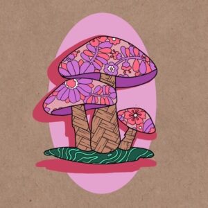 Octopi Ink Tattoo - Jo - Flash Design Mushrooms